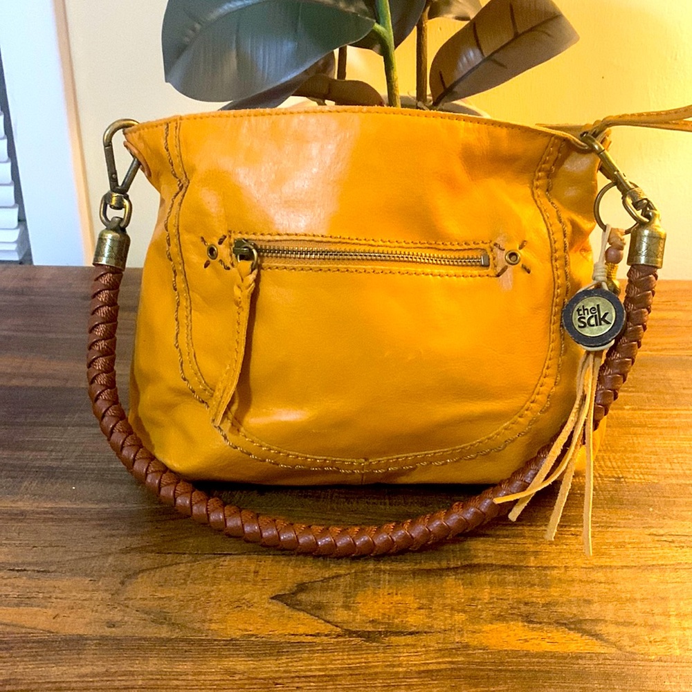 The Sak Ochre Leather Indio Hobo Bag